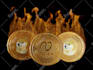 create 3d crypto coin for nft art crypto art