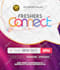 create a modern church flyer or event poster design