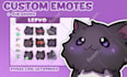 make custom cute chibi twitch emotes