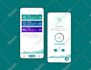 create modern clean mobile app UI UX designs
