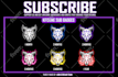 make icons sub badges for twitch, discord, and kick