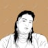 draw a black and white vector art portrait from your photo
