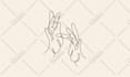 design elegant minimalistic one line vector icons