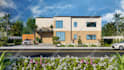exterior commercial architectural 3d rendering modern interior house design
