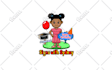 draw cute cartoon logo or cute character illustration