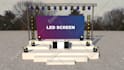 create a 3d stage lighting show
