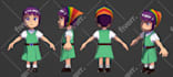 create stylized 3d character for your game or animation