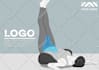 draw yoga and exercise poses illustration for facebook ads or post