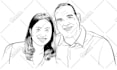 draw a fun and expressive caricature cartoon portrait