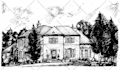 create hand drawn line art black and white from your picture or concept