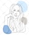 draw a vector line art portrait avatar from your picture