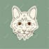 draw dog behavior in line art illustration