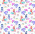 design cute pattern and illustration