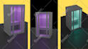 design 3d stage, backdrop for office, zoom meeting and 3d studio