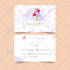 design feminine beautiful makeup cosmetic flyer and cards