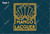 create 3 unique logo designs art deco style