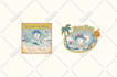 create retro surf logo or illustration design for tshirt