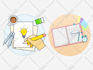 create vector illustration of website, app, icon and artwork into high quality