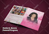 funeral program booklet and obituary design