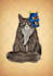 draw custom pet portrait in unique floral tattoo style
