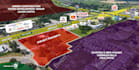 design and redesign retail trade aerial map for offering memorandum brochure