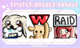 create emotes, badges, subbadges for twitch