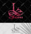 do stunning dj logo and monogram initial text