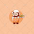draw cute animal illustration, sticker, t shirt, etc