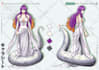 draw custom character sheet, reference sheet design in anime style for oc detail
