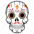 design  unique and creative mexican dead day skull logo