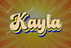 design 3d 70s vintage retro typography logo