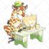 draw any funny cute kawaii animals or pets in any situation