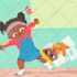 draw children story book illustration