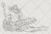 create artistic line art illustration in hand drawn style