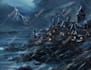 illustrate detailed fantasy cityscapes, no ai