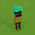 design a unique voxel art based on your requirements