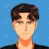 draw a retro anime style headshot portrait for you
