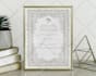 design marriage certificate, invitation card, borders