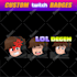 make amazing custom twitch, kick sub badges and emotes