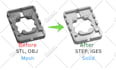 convert stl or obj into step file