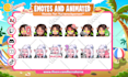 draw chibi twitch emotes, sub badges, vtuber animated emotes