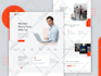 design, redesign business website landing page UI UX in figma, photoshop