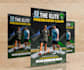 design sports, gym or fitness static flyer or motion poster
