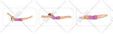 draw exercise, workout, yoga, medical, pose or etc manual guide illustrations