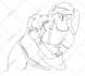 draw vector single line art illustration