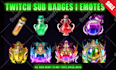 design custom sub badges or emotes for your twitch channel