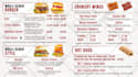 design a static tv screen menu or digital menu