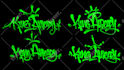 make graffiti logo or graffiti illustration