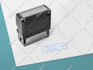design retro stamp or seal logo asap