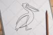 design a hand drawn continuous one line art logo